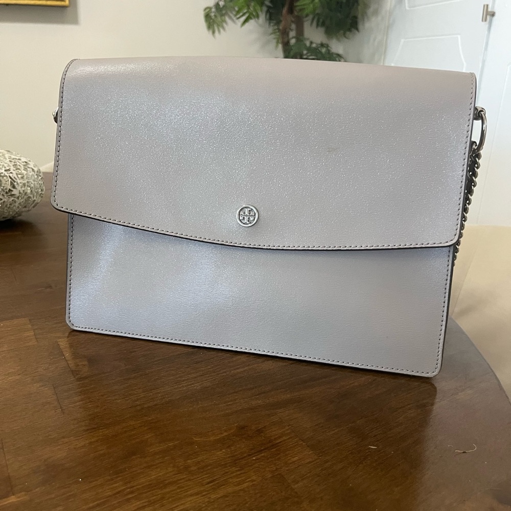 Tory Burch Grey Shoulder Bag